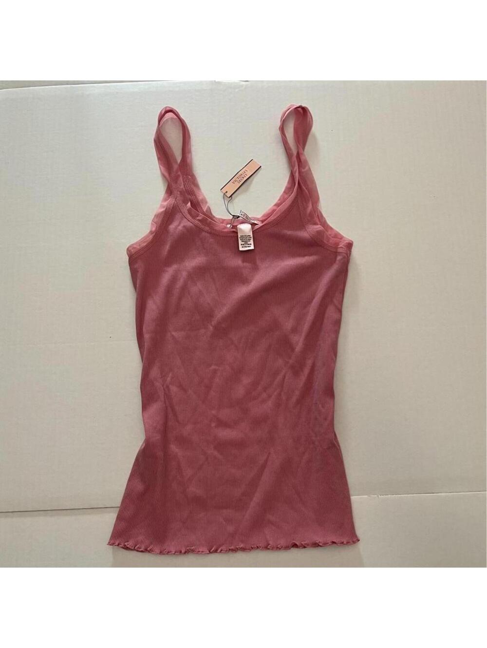 victorias secret pink fitted cami